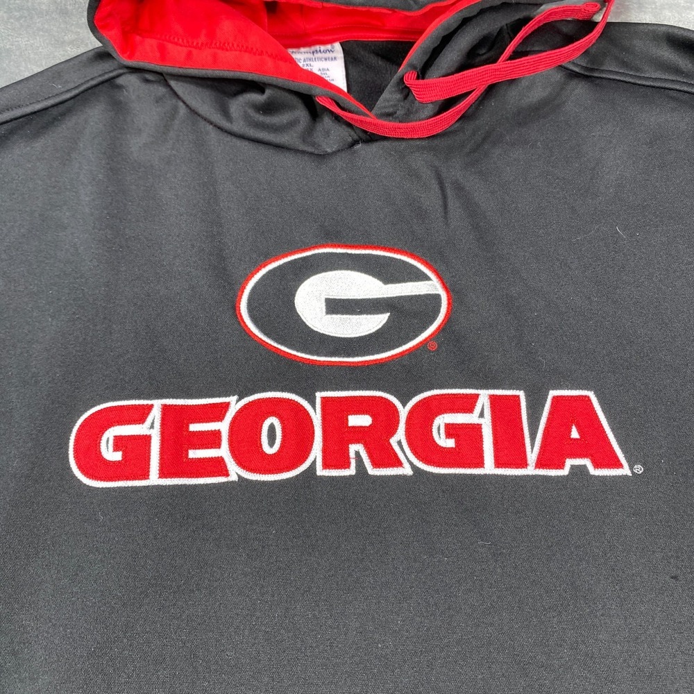 Georgia Bulldogs Sweatshirt Mens 2XL Champion Hoodie Pullover Sweater Fleece - Picture 3 of 10